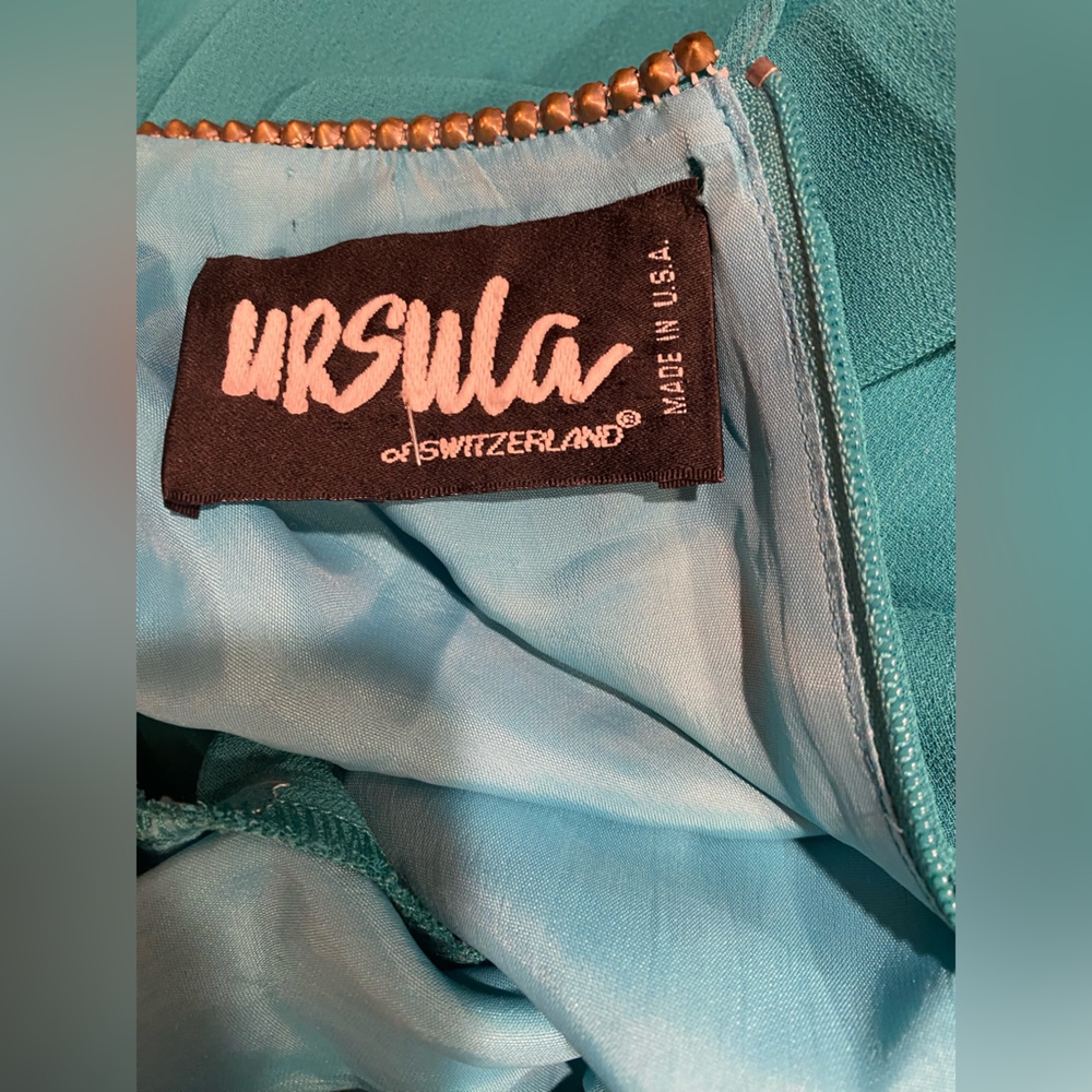 Brand-Ursula Women Dressy Dress , Color-Green, Size-XXL - Picture 5 of 5